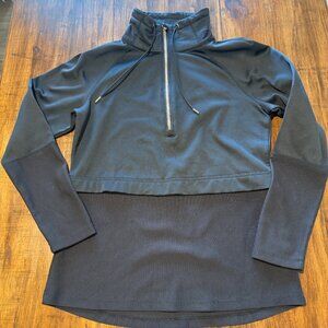 Avia Athleisure Black Pull over Half-zip jacket Size Small